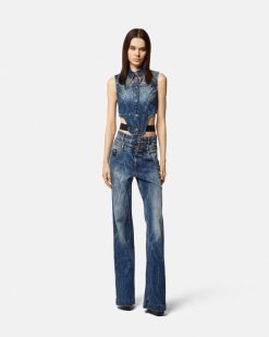 Vetements | Versace Haut Bustier En Denim