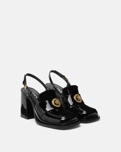 Alia | Versace Alia Slingbacks Mocassins Vernis 85 Mm