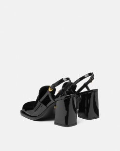 Alia | Versace Alia Slingbacks Mocassins Vernis 85 Mm