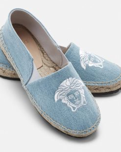 Chaussures | Versace Espadrilles Brodees Medusa Kids