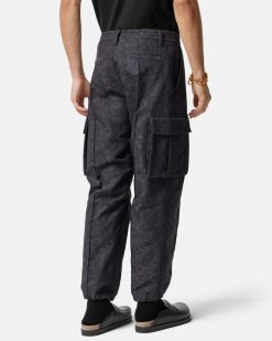 Pantalons Et Shorts | Versace Pantalon Cargo En Jacquard Barocco