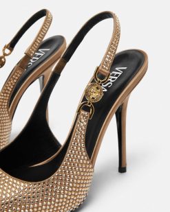 Medusa '95 | Versace Medusa '95 Slingbacks Avec Cristaux 110 Mm