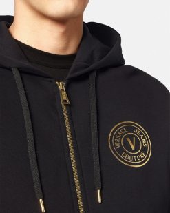 Vetements | Versace Hoodie Zippe V-Emblem