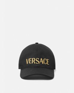 Chapeaux Et Casquettes | Versace Casquette De Baseball A Logo Brode