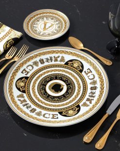 Collection Alphabet | Versace Assiette C Virtus Alphabet 33 Cm