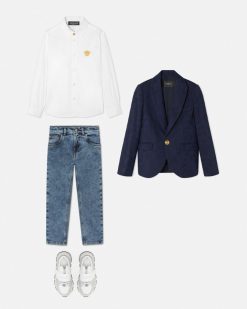 Vetements | Versace Blazer En Jacquard Barocco Kids