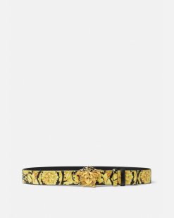 Ceintures | Versace Ceinture En Cuir Reversible La Medusa