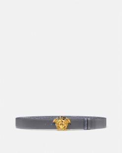 Ceintures | Versace Ceinture En Cuir Reversible La Medusa 4 Cm