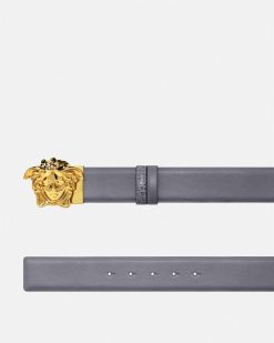 Ceintures | Versace Ceinture En Cuir Reversible La Medusa 4 Cm