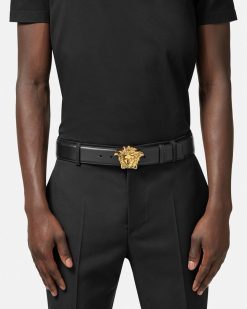 Ceintures | Versace Ceinture En Cuir La Medusa