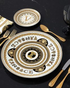 Collection Alphabet | Versace Assiette I Virtus Alphabet 33 Cm