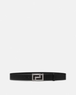 Ceintures | Versace Ceinture Greca En Cuir