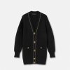 Maille | Versace Cardigan Long En Maille