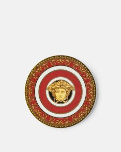 Assiettes | Versace Couvercle De Bol Medusa Red 19 Cm