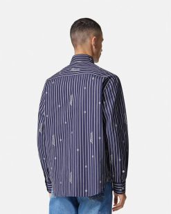 Chemises | Versace Chemise Versace Nautical Stripe