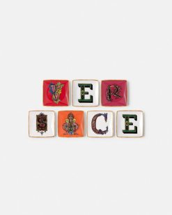 Deco | Versace Lot De Bols Carres Holiday Alphabet