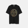 Vetements | Versace T-Shirt Avec Logo V-Emblem Metallise