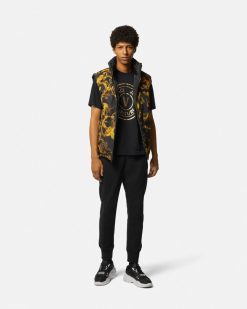 Vetements | Versace T-Shirt Avec Logo V-Emblem Metallise