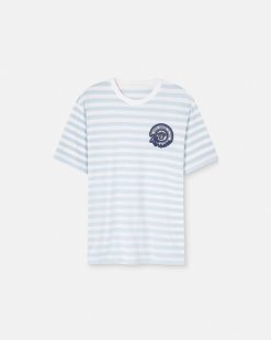 T-Shirts Et Polos | Versace T-Shirt Nautical Stripe