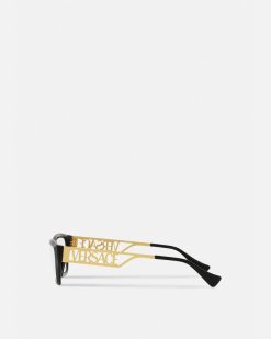 Montures Lunettes De Vue | Versace Lunettes Oeil-De-Chat 90S Vintage Logo