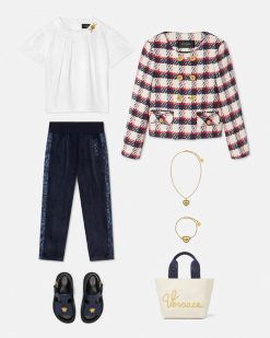 Vetements | Versace Veste Cardigan En Tweed Kids