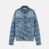 Vetements | Versace Veste En Denim A Logo Ondoyant