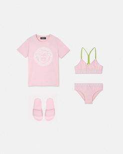 Vetements De Plage | Versace Ensemble De Bikini A Bordure Greca Kids