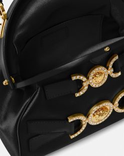 La Medusa | Versace Sac A Main Medusa '95 En Satin Avec Cristaux