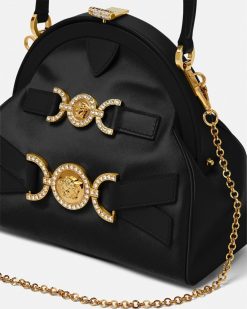 La Medusa | Versace Sac A Main Medusa '95 En Satin Avec Cristaux