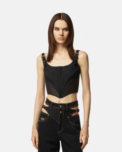 Vetements | Versace Haut Bustier A Boucle Baroque