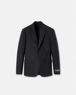 Blazers Et Costumes | Versace Blazer A Coupe Droite En Jacquard Barocco