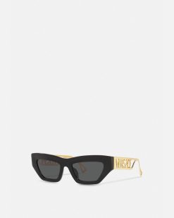 Lunettes De Soleil | Versace Solaires Oeil-De-Chat 90S Vintage Logo