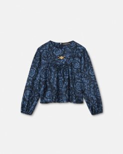 Vetements | Versace Chemise En Soie Barocco Kids