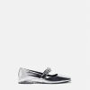 Gianni Ribbon | Versace Ballerines Ouvertes Metallisees Gianni Ribbon