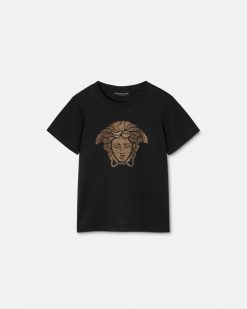 Vetements | Versace T-Shirt Medusa Kids Avec Cristaux