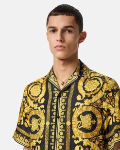 Chemises | Versace Chemise Barocco En Soie