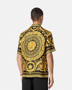 Chemises | Versace Chemise Barocco En Soie