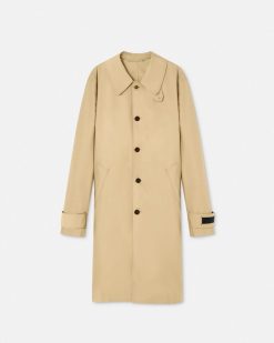 Vestes Et Manteaux | Versace Manteau En Gabardine A Empiecements Barocco