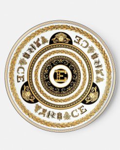 Collection Alphabet | Versace Assiette E Virtus Alphabet 33 Cm