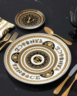 Collection Alphabet | Versace Assiette E Virtus Alphabet 33 Cm