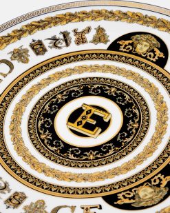 Collection Alphabet | Versace Assiette E Virtus Alphabet 33 Cm