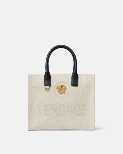 La Medusa | Versace Petit Fourre-Tout En Toile La Medusa