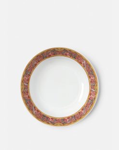 Assiettes | Versace Assiette Creuse Scala Del Palazzo Rosa 22 Cm