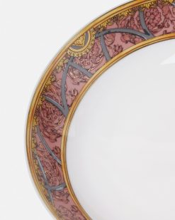 Assiettes | Versace Assiette Creuse Scala Del Palazzo Rosa 22 Cm