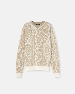 Maille | Versace Pull En Maille Barocco