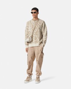 Maille | Versace Pull En Maille Barocco