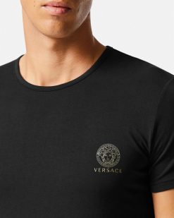 Loungewear Et Pyjamas | Versace Lot De Deux Maillots De Corps Medusa