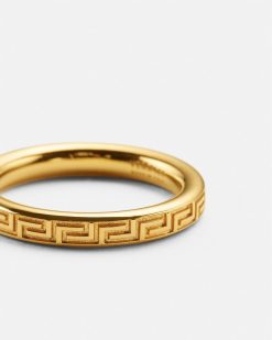 Bagues | Versace Bague Greek Key Gravee