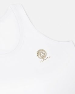 Loungewear Et Pyjamas | Versace Maillot De Corps Sans Manches Medusa