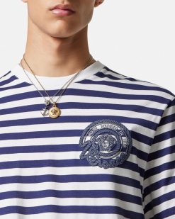 T-Shirts Et Polos | Versace T-Shirt Nautical Stripe